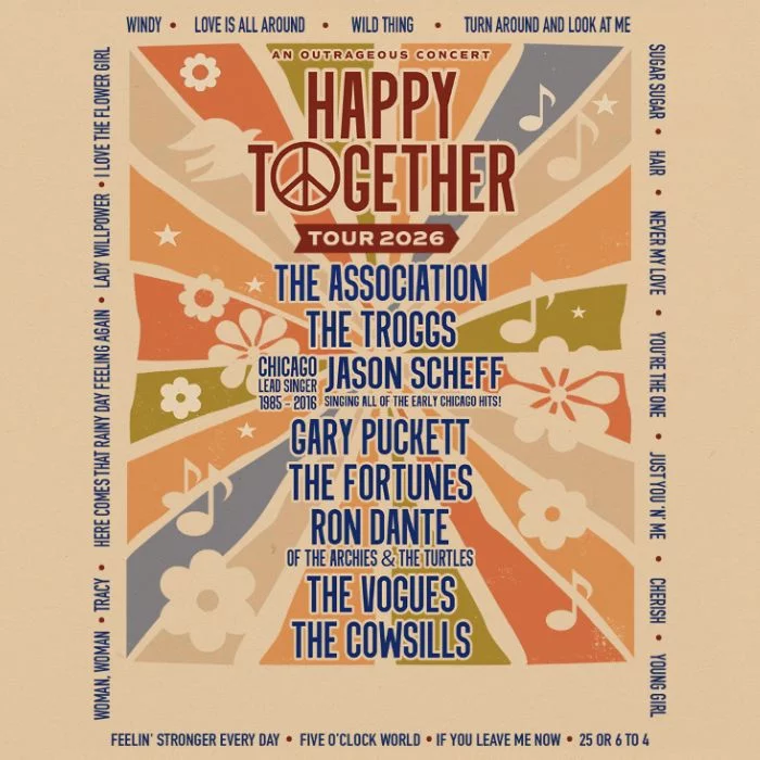 Gary Puckett Happy Together Tour Poster 2026